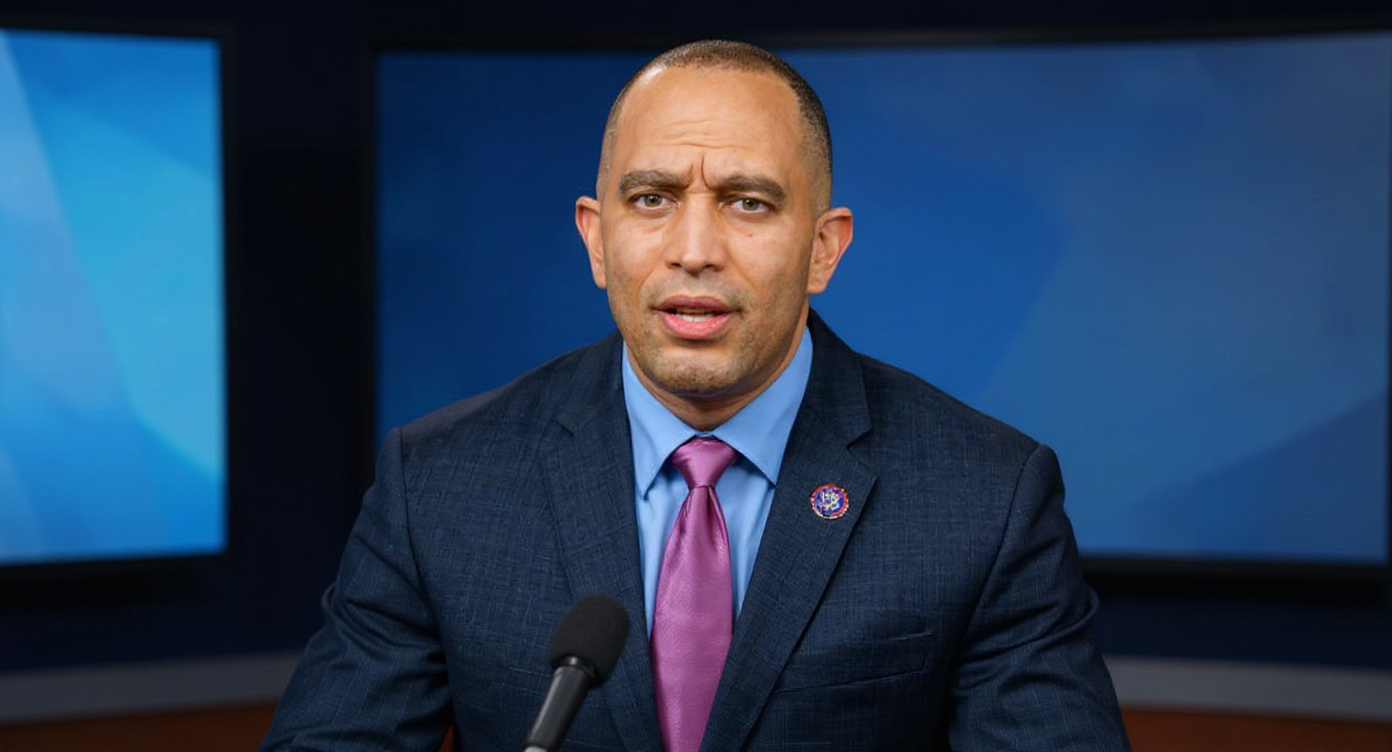 Hakeem Jeffries Pulls a Houdini When Asked About His Party's Scandal-Plagued Senate Candidate