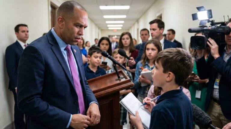 A Ten-Year-Old Just Asked Hakeem Jeffries Why Nobody Likes Democrats — And He Couldn’t Answer